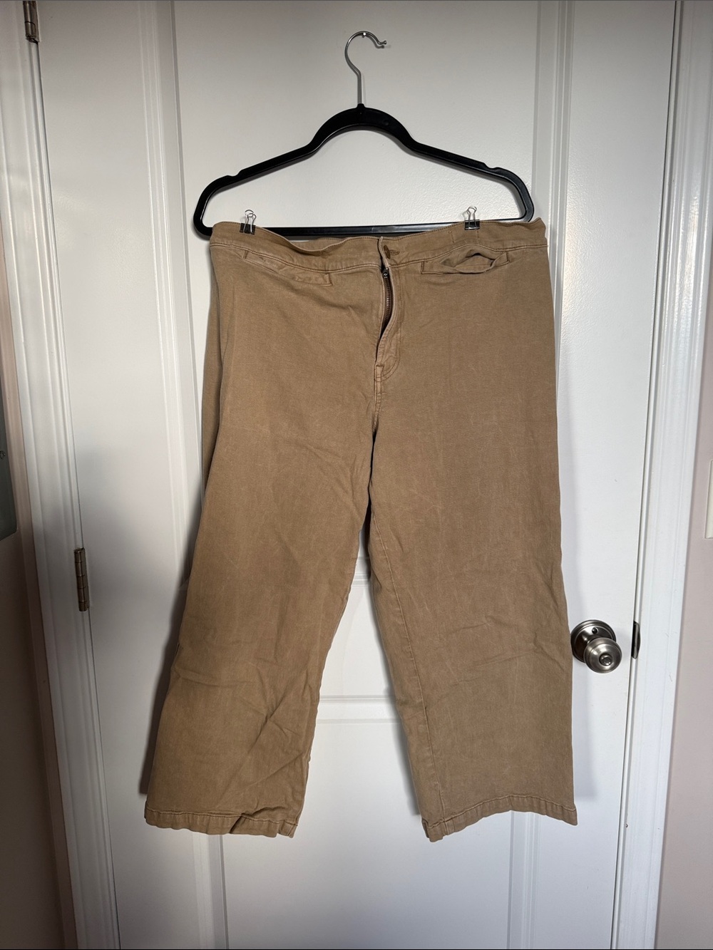 Madewell Cropped Ankle Jeans in Tan Brown